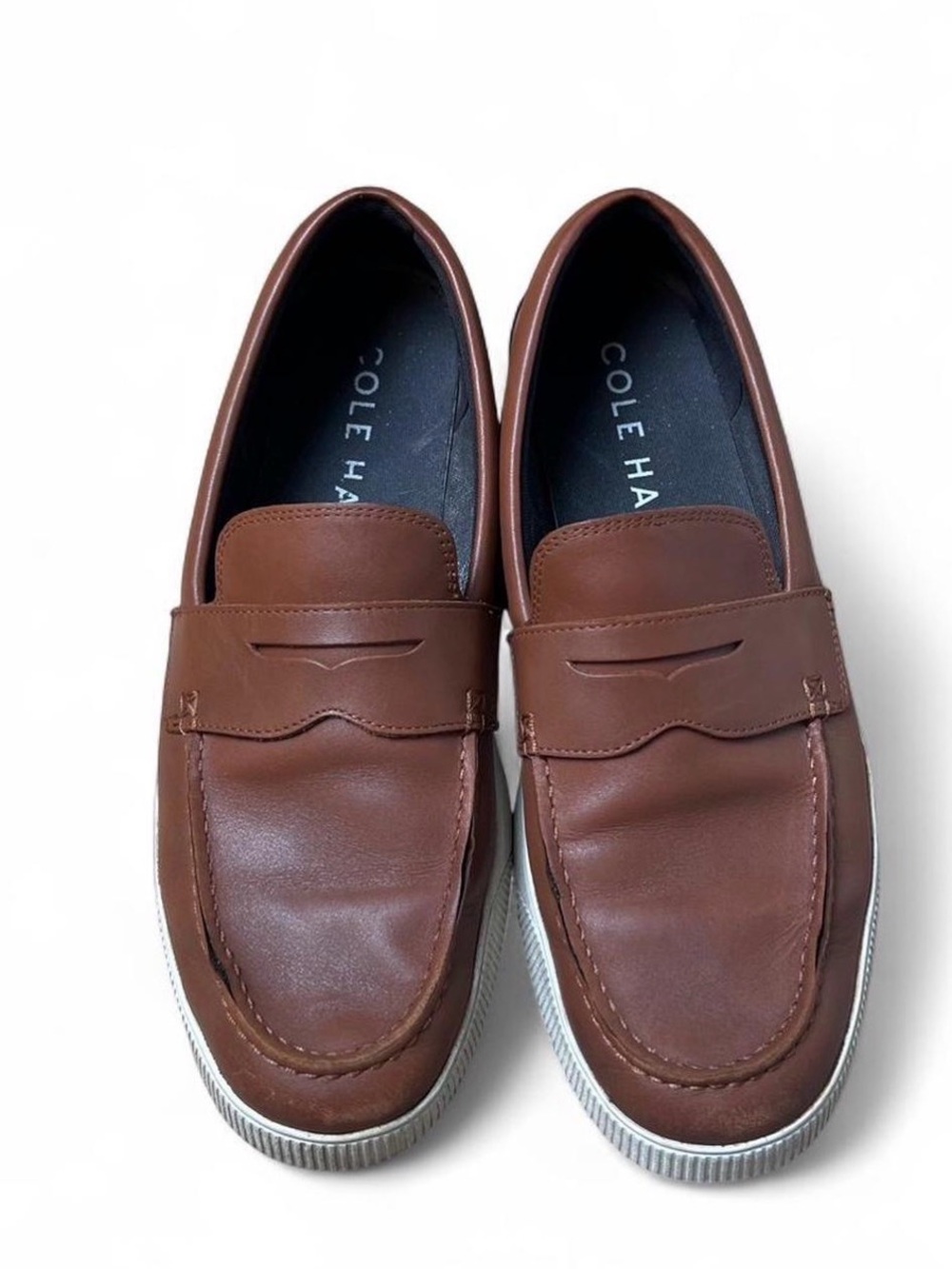 Cole Haan Nantucket Penny Loafer Men's 13 Tan Cognac Leather